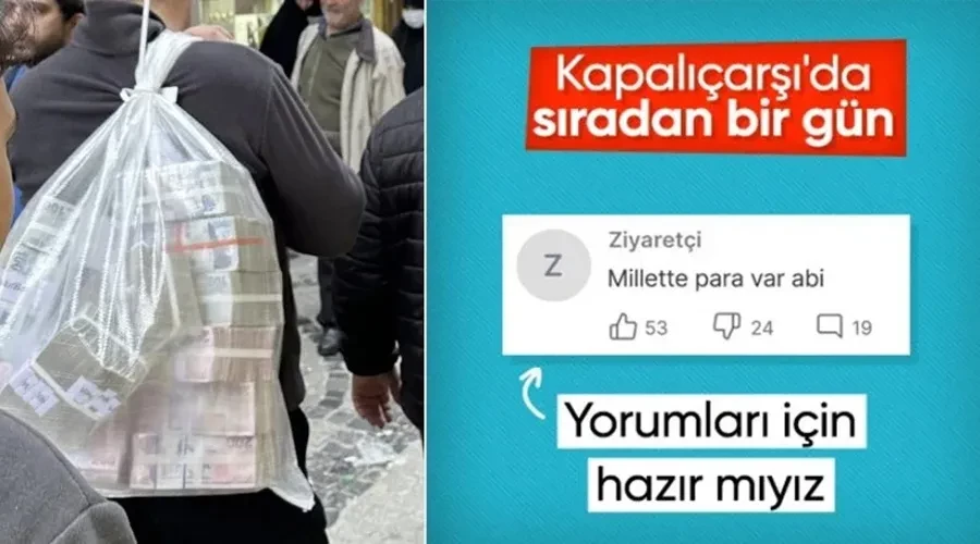 Para dolu çuval fotoğrafı sosyal medyayı salladı! Çekildiği yer belli oldu