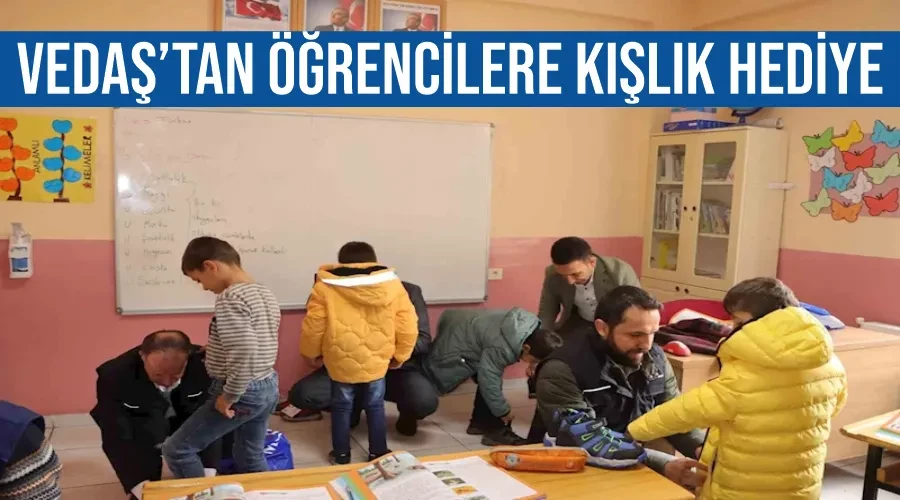 VEDAŞ’tan öğrencilere kışlık hediye