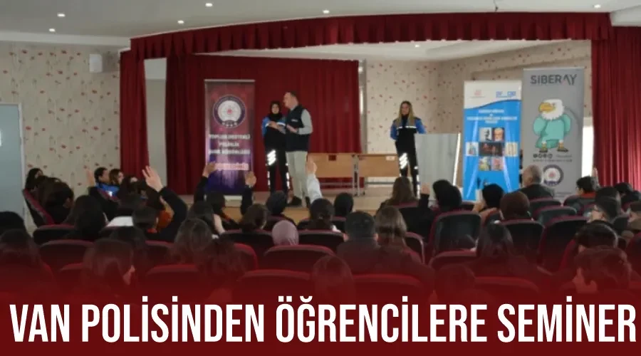  Van polisinden öğrencilere seminer