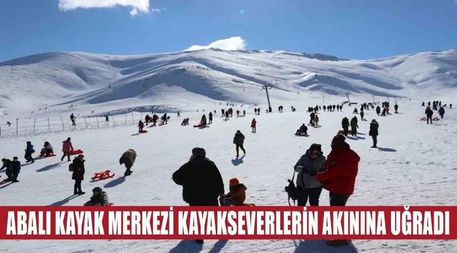 Abalı Kayak Merkezi kayakseverlerin akınına uğradı