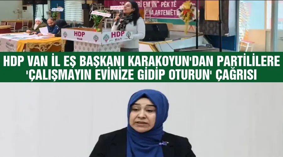 HDP Van İl Eş Başkanı Karakoyun