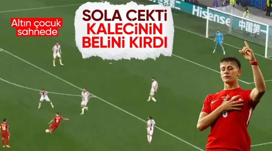 Arda Güler nefis vurdu! Gürcistan ağlarına çok şık gol