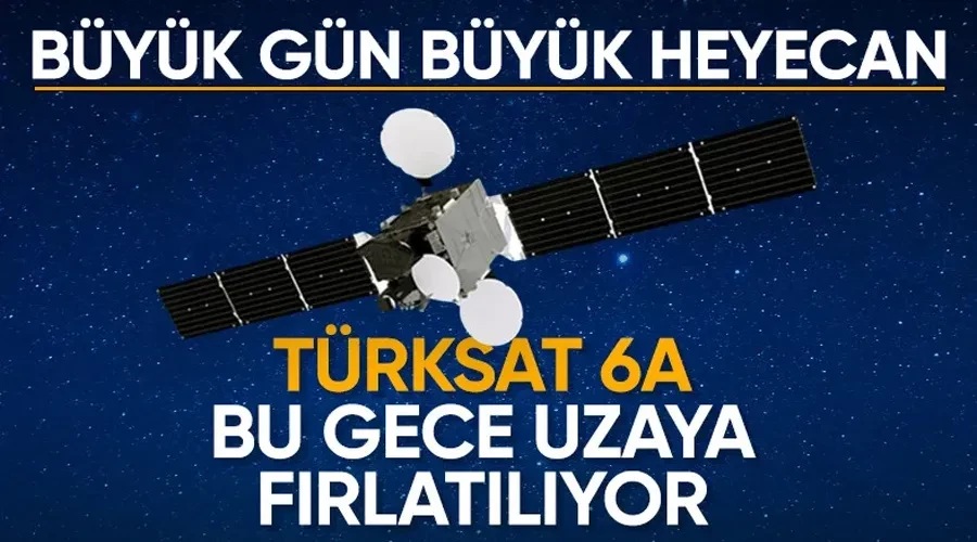 Türksat 6A bu gece yörüngesine fırlatılacak