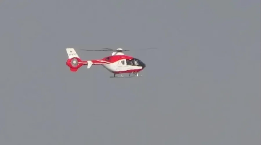 Van’dan Gaziantep’e helikopter ambulansla hasta nakli