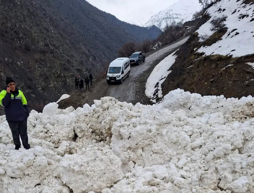 Çatak’ta çığ düştü: 1 mahalle ve 8 mezraya ulaşımı sağlanamıyor