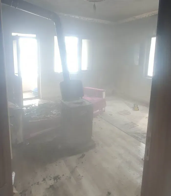 Van’da ev yangını